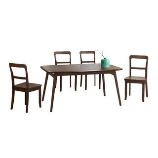 Pierce II Wooden Dining Set (1+4) Singapore