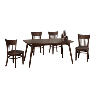 Pierce Wooden Dining Set (1+4) Singapore