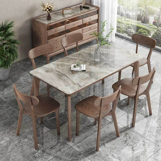 Praxis Grey Gloss Sintered Stone Dining Table Singapore
