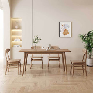 Praxis Solid Ash Wood Dining Table Singapore