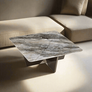 Prescott Cultured Marble Coffee Table (Square) Singapore