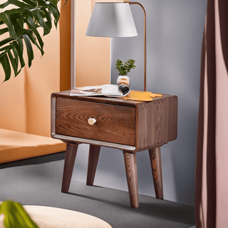 Remi Ash Wood Bed Side Table Singapore