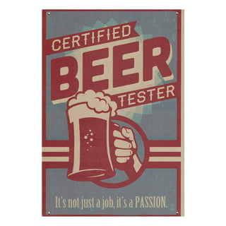 Retro Wall Art - Certified Beer Tester Singapore
