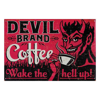 Retro Wall Art - Devil Brand Coffee Singapore