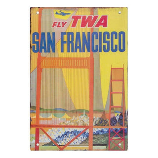 Retro Wall Art - Fly TWA: San Francisco Singapore