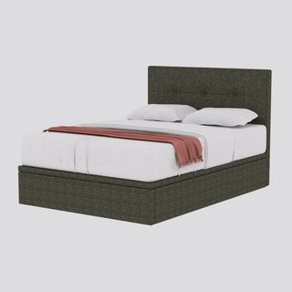 Robyn Dark Grey Fabric Storage Bed (Queen Size) Singapore