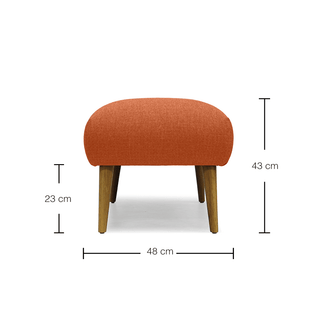 Ruth Fabric Ottoman by Zest Livings Singapore
