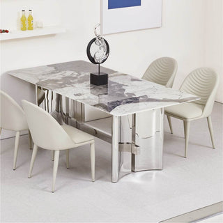 Sagara Glossy Sintered Stone Dining Table Singapore