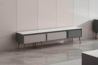 Salvatore Polished Sintered Stone Extendable TV Console Singapore