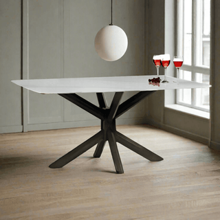 Schuyler Glossy Sintered Stone Dining Table (160cm) Singapore