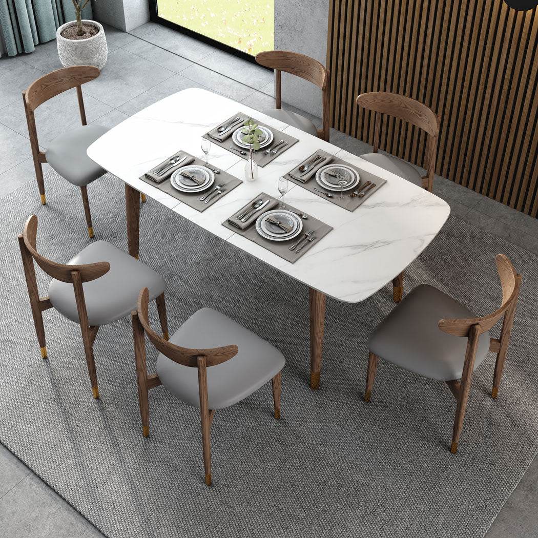 Simone Extendable Sintered Stone Dining Table (1.2m - 1.5m) Singapore