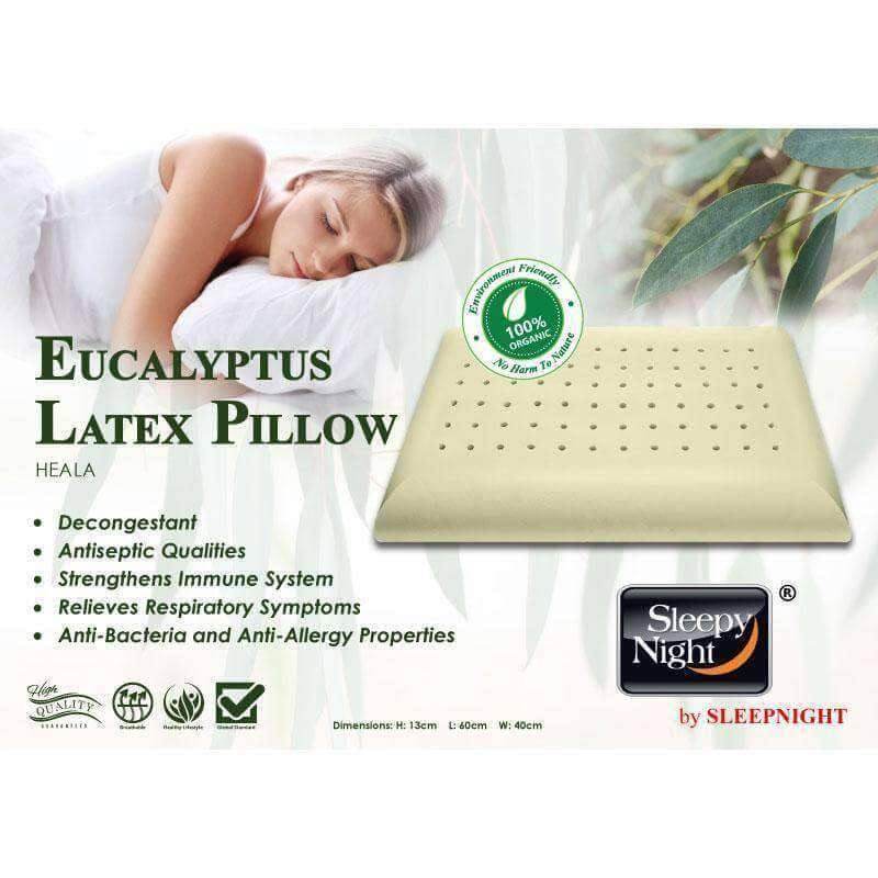 Sleepy Night Eucalyptus Organic Natural Latex Pillow Singapore