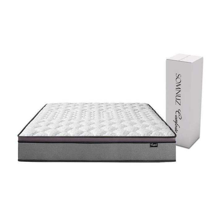 Megafurniture | Somnuz® Comforto 10 Inch Bamboo Fabric Latex Individual Pocketed Spring Mattress | Mattress
