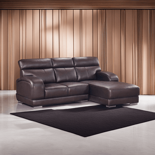 Sydney L-Shaped Genuine Leather Sofa Singapore