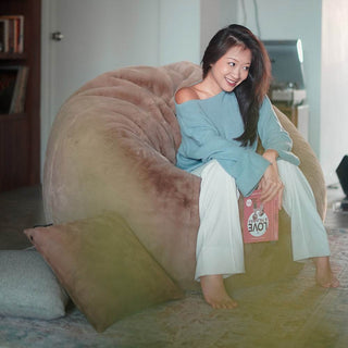 The Arcadian – Cruelty-Free Fur Bean Bag by SoftRock Living Singapore