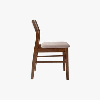 Tina Light Grey Fabric Wooden Dining Chair Singapore