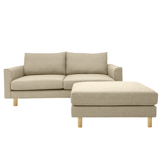 Toby Fabric Sofa With Ottoman by Zest Livings (Eco Clean | Water Repellent) Singapore