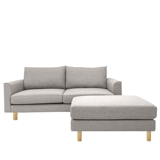 Toby Fabric Sofa With Ottoman by Zest Livings (Eco Clean | Water Repellent) Singapore