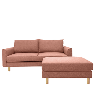 Toby Fabric Sofa With Ottoman by Zest Livings (Eco Clean | Water Repellent) Singapore