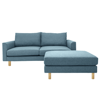 Toby Fabric Sofa With Ottoman by Zest Livings (Eco Clean | Water Repellent) Singapore