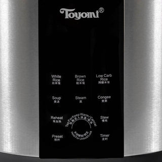 TOYOMI 1.8L Micro-com Low-Carb Stainless Steel Rice Cooker RC 4348SS Singapore