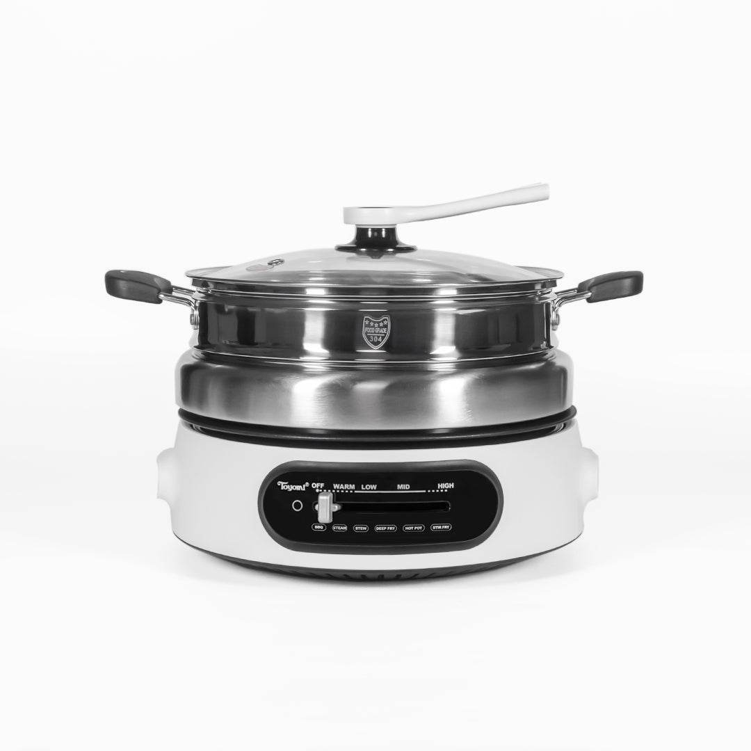 TOYOMI Stainless Steel Multi Cooker with Grill Pan 4.5L MC 6969SS Singapore