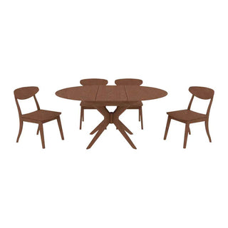 Verryn Extendable Wooden Dining Set Singapore