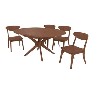 Verryn Extendable Wooden Dining Set Singapore