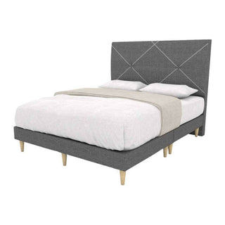 Volga Fabric Bed (Water Repellent) + Honey Zerostress Coconut Fibre 12" Spring Mattress Singapore