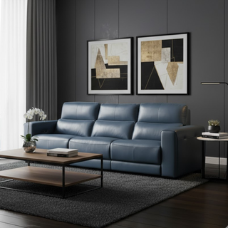 Yume Genuine Leather Recliner Sofa