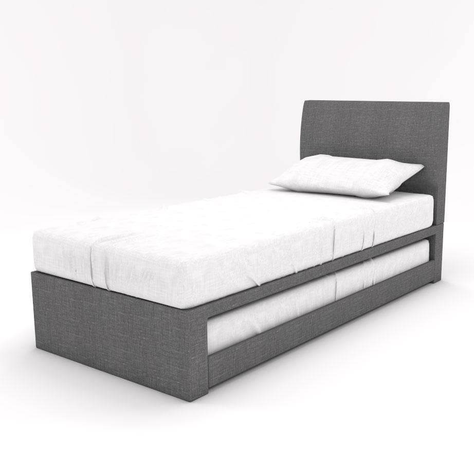Zander Fabric 3 in 1 Pull Out Bed (Water Repellent) + Somnuz™ 5 inch Foam Mattress Bed Set Singapore