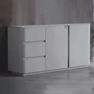 Zanoelle Gloss Grey Buffet Hutch Singapore